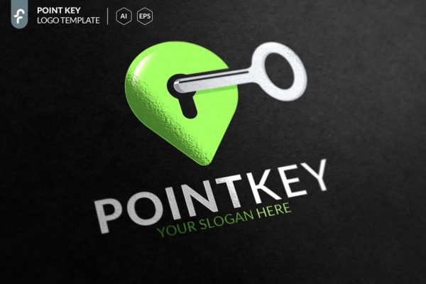 极简核心关键点Logo模板 Point Key Logo
