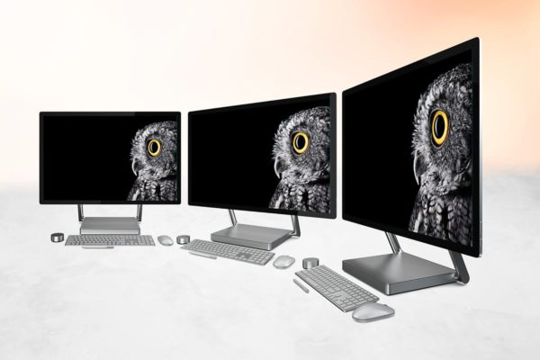 Surface Studio微软一体机样机模板 Surface Studio Mockup