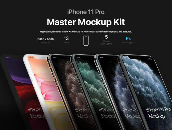 素材库下午茶：高品质的iPhone 11 Pro场景展示素材库精选样机