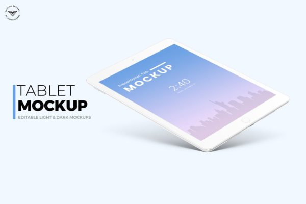 iPad平板电脑屏幕演示素材库精选样机 Tablet Mockups