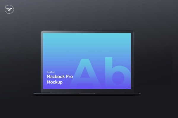 黑色笔记本电脑屏幕网站设计演示样机 Dark Laptop Mockups