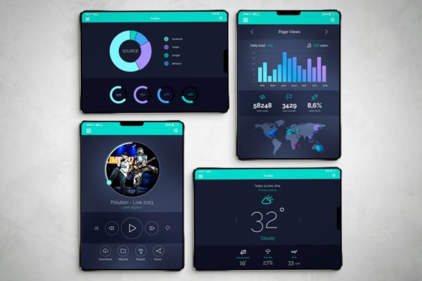 概念版本iPad X样机模板 iPad X Mockup