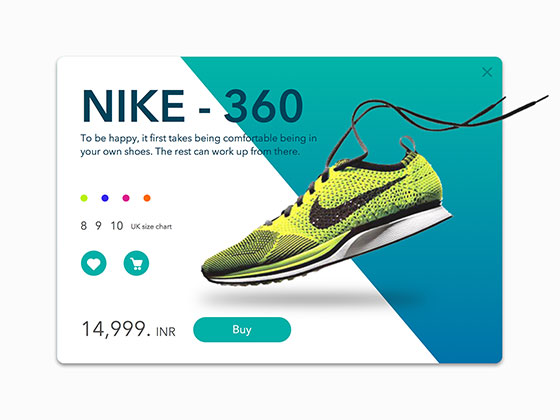 Nike 卡片概念设计素材之家精选sketch素材