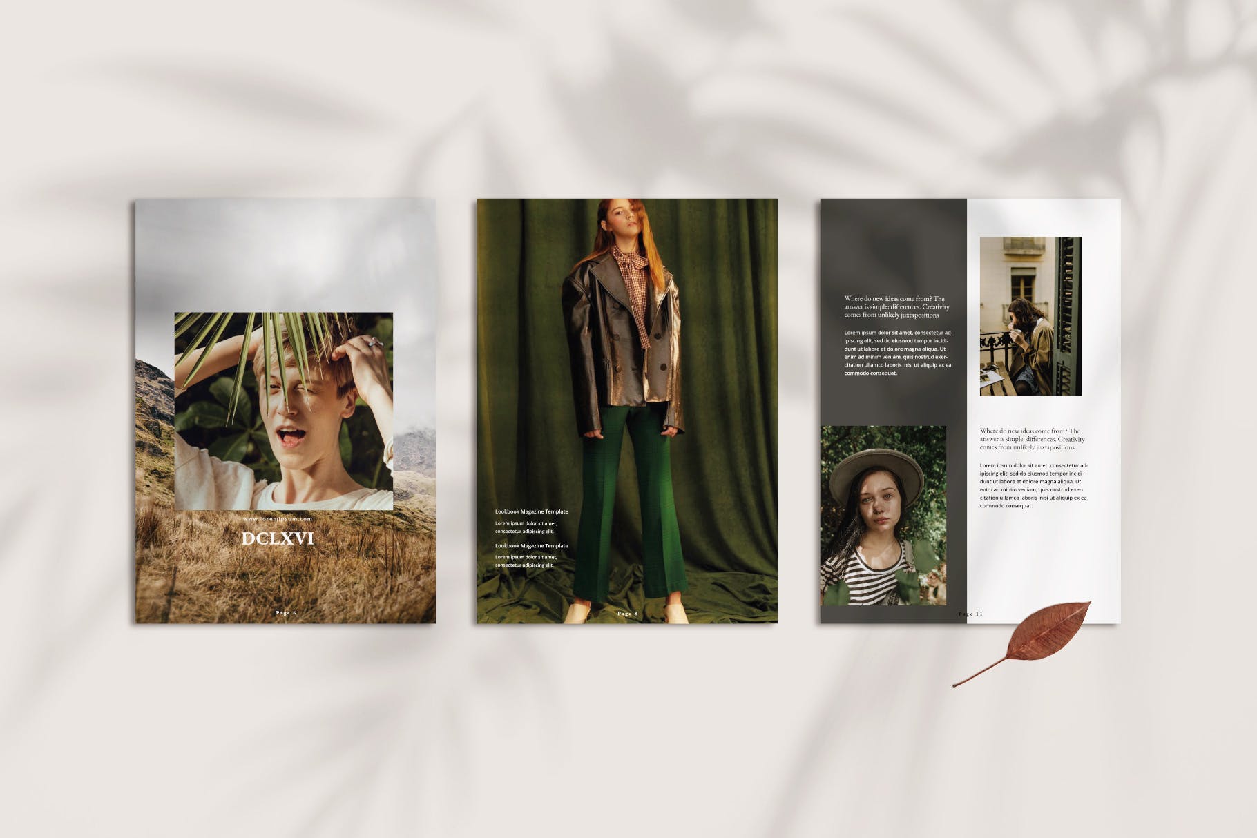 现代风格创意品牌产品素材库精选杂志设计模板 Magazine Business Agency DCLXVI Template – LS插图(1)