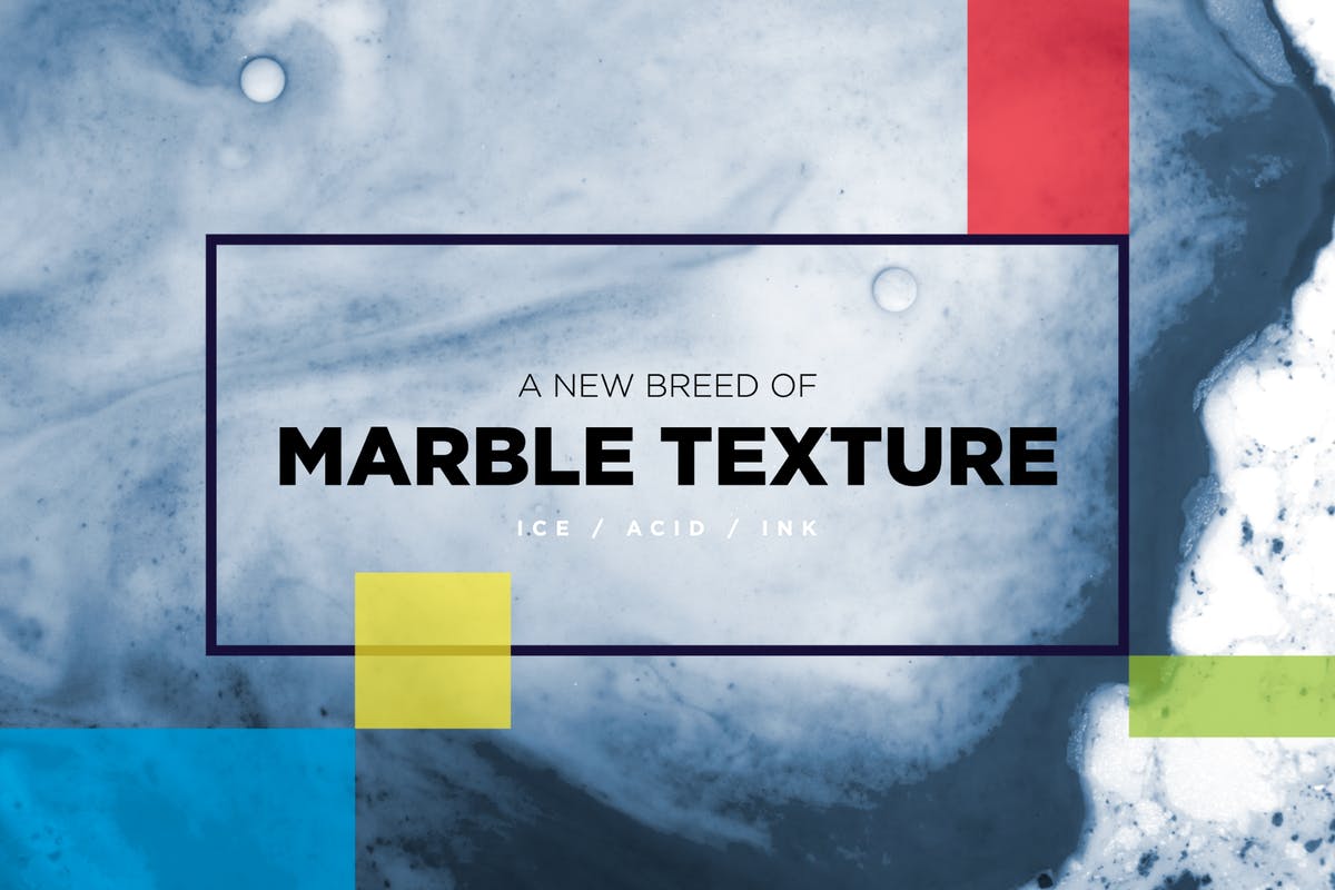 抽象水墨大理石背景纹理 Abstract Acid Marble Texture插图