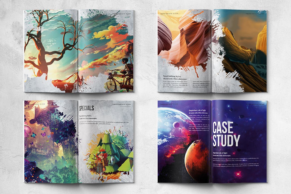 艺术创作作品集/作品画册设计模板 Artist Portfolio – A4 & US Letter – 28 pgs插图(2)