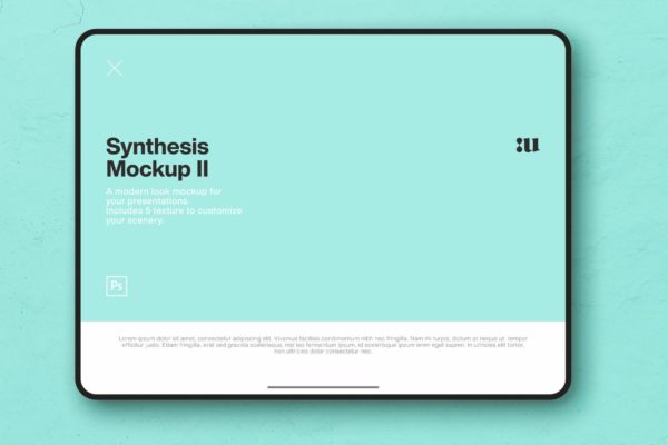 平板电脑屏幕预览素材库精选样机模板 II Synthesis Mockup II