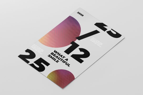 抽象字体版式创意海报PSD素材素材库精选模板 Abstract Typography Poster