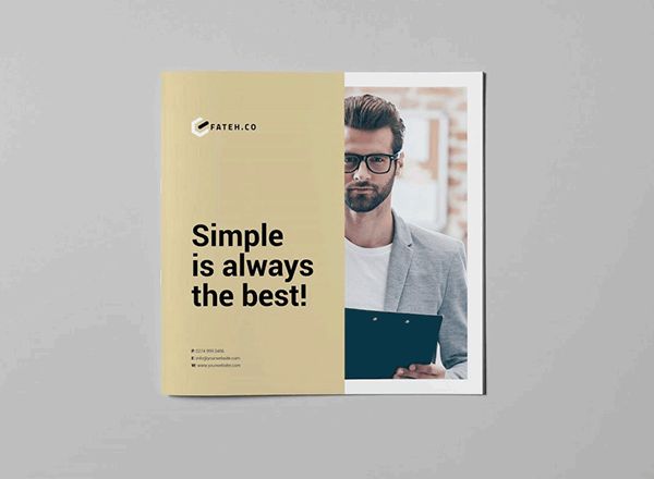 East Brochure–20页时尚简约的杂志模板下载[indd]