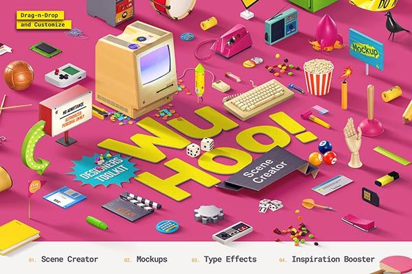 色彩引人注目的场景模板合集 WuHoo! Designer’s Toolkit [7.71GB]