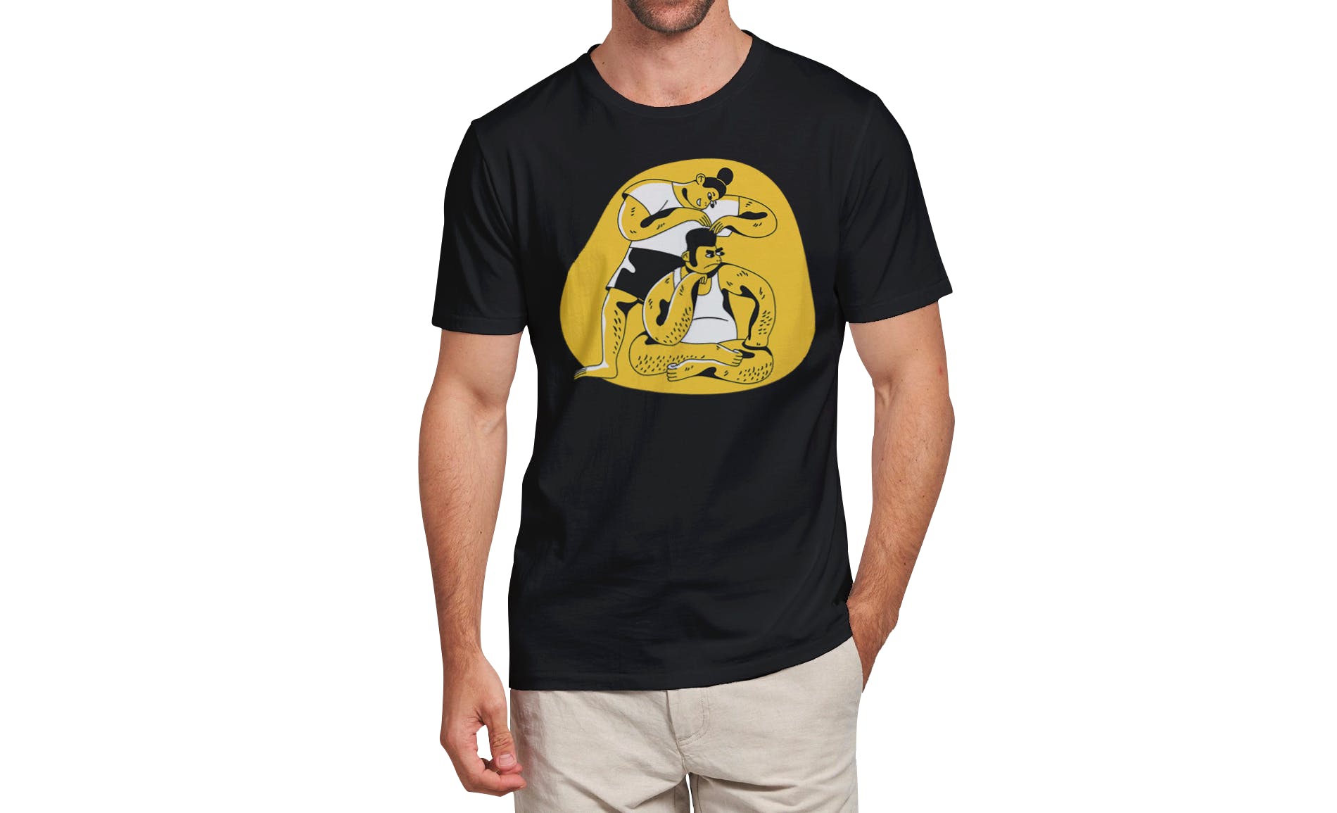 男士T恤印花设计效果图样机素材库精选v03 T-shirt Mockup Vol 03插图(8)