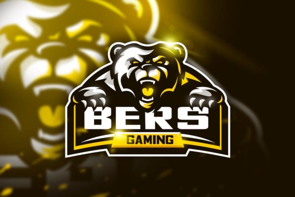 游戏俱乐部卡通形象Logo模板 Bers Gaming – Mascot &amp; Esport logo
