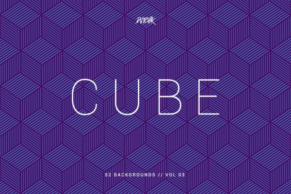 立方体-无缝几何背景（第03卷） Cube | Seamless Geometric | Vol. 03
