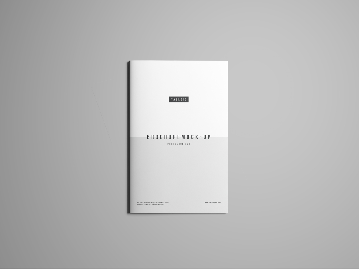 产品手册/宣传册设计效果图样机模板 Tabloid Brochure Mockup – Photoshop插图(2)