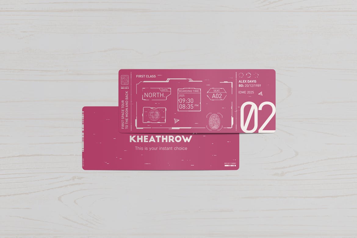 门票/现金券设计印刷效果图样机v1 Tickets / Cash Coupons Mock-Ups Vol.1插图(2)