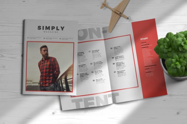 人物采访人物专题素材库精选杂志排版设计InDesign模板 InDesign Magazine Template