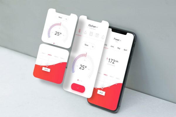 手机APP应用UI设计效果图素材库精选样机 Mobile App Mockup