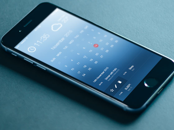 Beautiful Calendar UI素材之家精选sketch素材