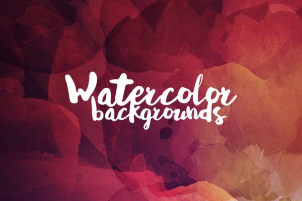 抽象彩色画布水彩背景 Abstract Watercolor Backgrounds