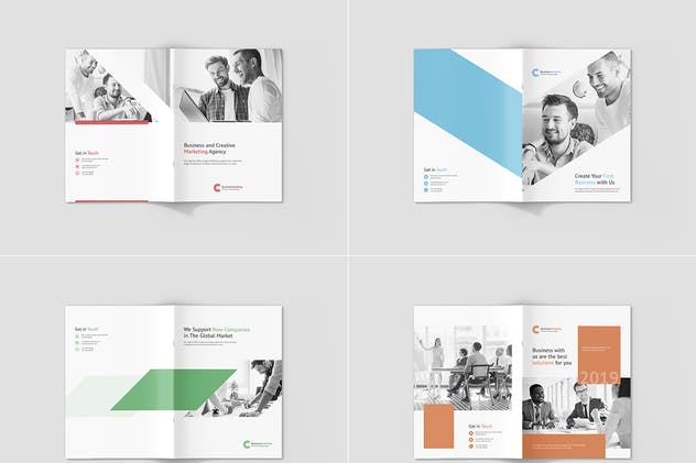 企业市场营销企划画册设计模板套装 Business Marketing – Company Profile Bundle 3 in 1插图(3)