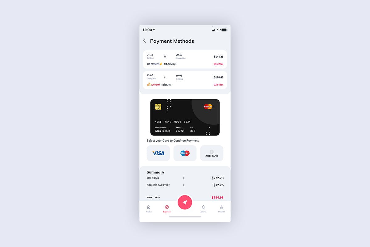 机票/酒店预订旅游主题APP应用UI设计套件XD模板[日间模式版本] Tour & Travel Booking MobileApp UI Kit Light (XD)插图(3)