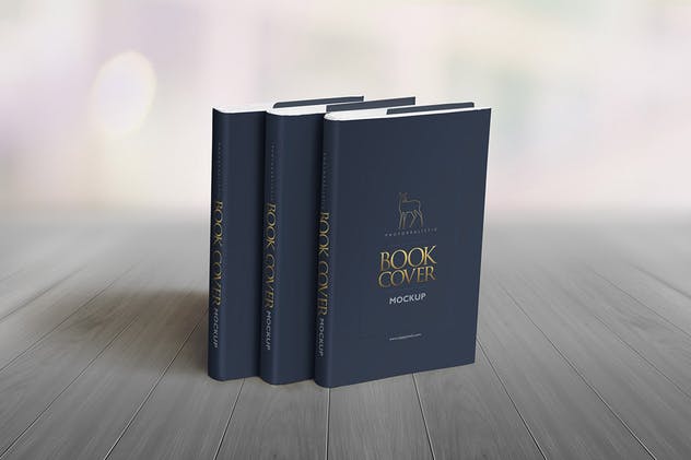 精装图书封面设计样机 Hard Book Mockups插图(2)