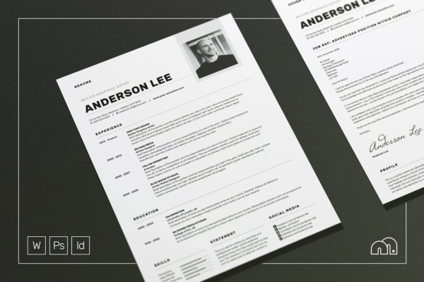 专业介绍信&amp;个人简历模板 Anderson – Resume/CV