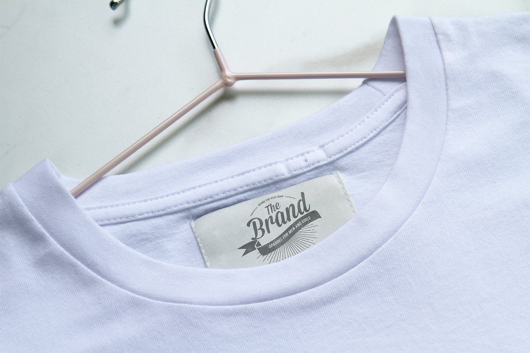 服装标签设计效果图样机模板 Label Tag Mockup插图