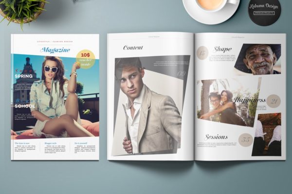 生活&amp;时尚主题杂志模板 Lifestyle &amp; Fashion Magazine