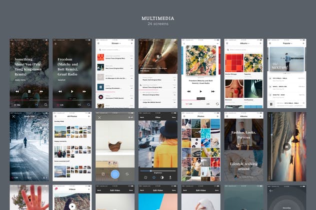 200+界面模板多用途 APP UI 套件 PORTAL UI PACK @1x FOR SKETCH APP插图(14)
