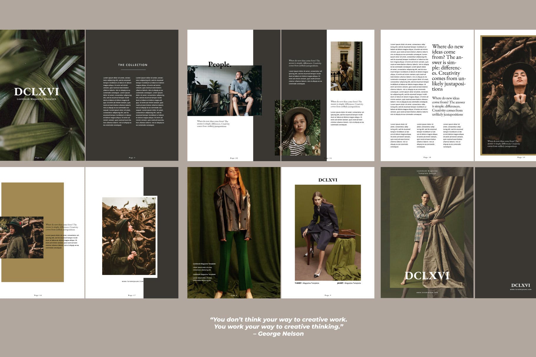 现代风格创意品牌产品素材库精选杂志设计模板 Magazine Business Agency DCLXVI Template – LS插图(4)
