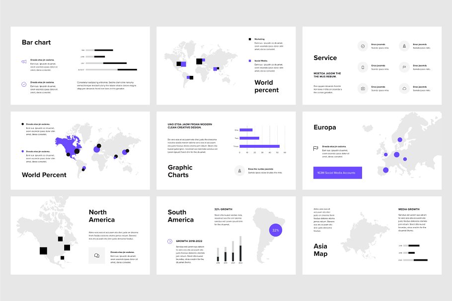 初创企业互联网项目演示PPT幻灯片模板 VIGO – Powerpoint Template + Bonus插图(9)