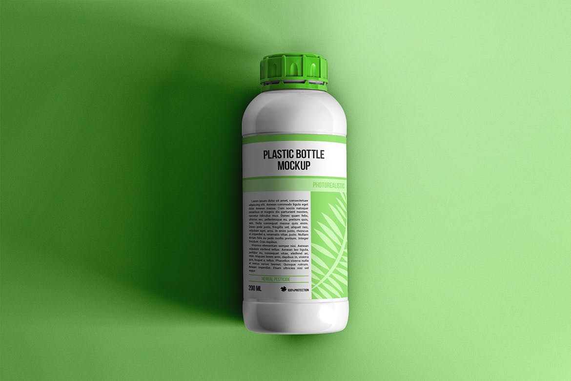 200ML塑料瓶外观设计图素材库精选 Plastic Bottle Mockup插图(3)