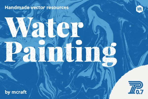 20款水彩纹理肌理矢量素材库精选背景 Water Painting Texture Pack Background