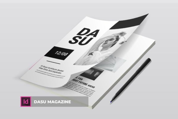 摄影艺术/时装设计主题素材库精选杂志排版设计模板 Dasu | Magazine Template