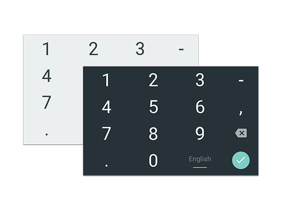 Material Design 数字键盘素材之家精选sketch素材