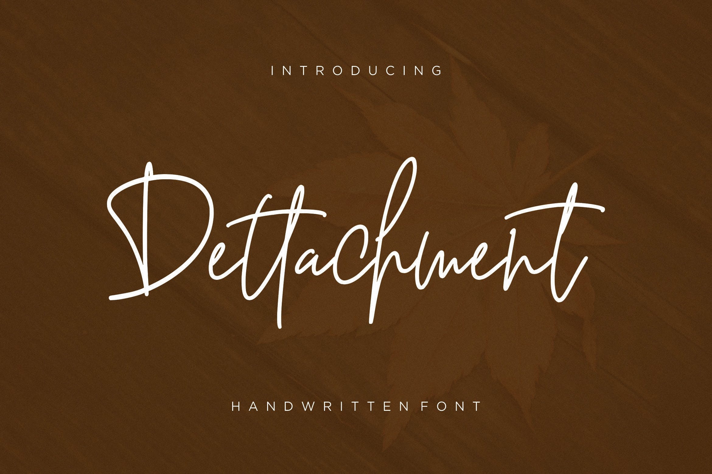 英文钢笔硬笔书法字体下载 Dettachment Handwritten插图