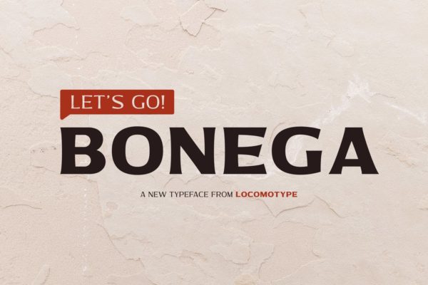 古代石刻设计风格英文经典无衬线字体 Bonega