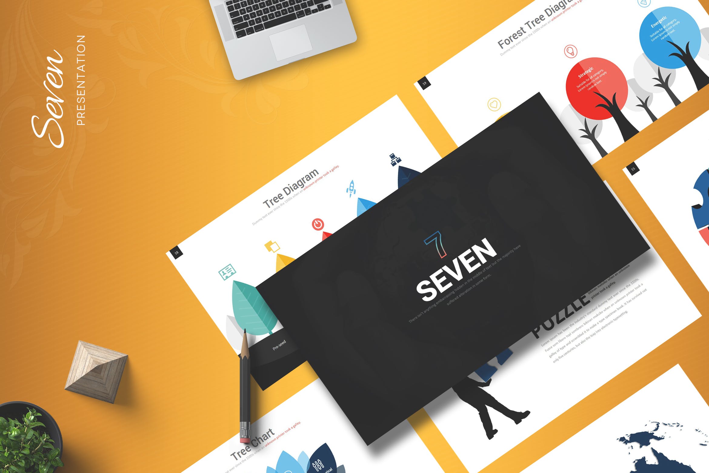 产品推介/电商项目等适用的PPT幻灯片模板 Seven – Powerpoint Template插图