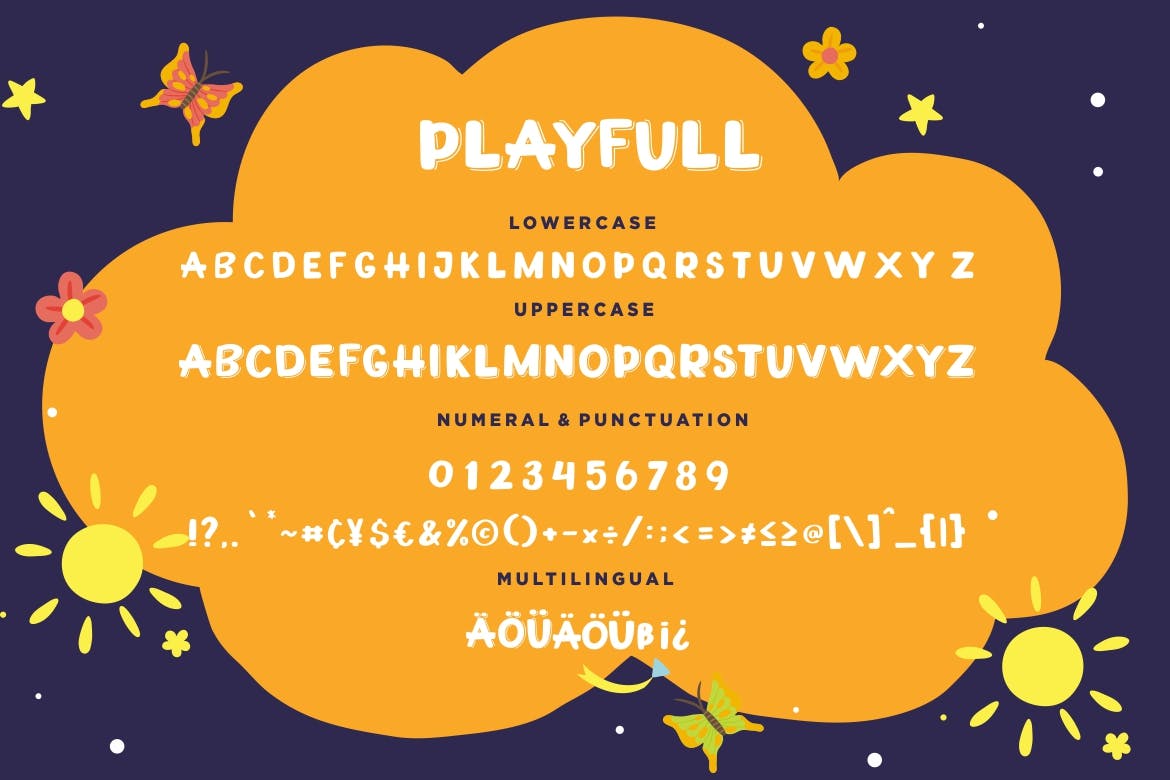 儿童主题设计绝配英文卡通可爱风格无衬线字体 Playfull Joyful Sans插图(6)