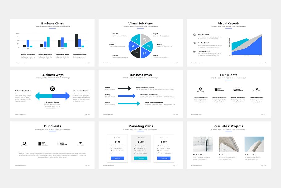 商业项目投标竞标Keynote幻灯片模板 BizPro | Proposal Keynote Template插图(8)