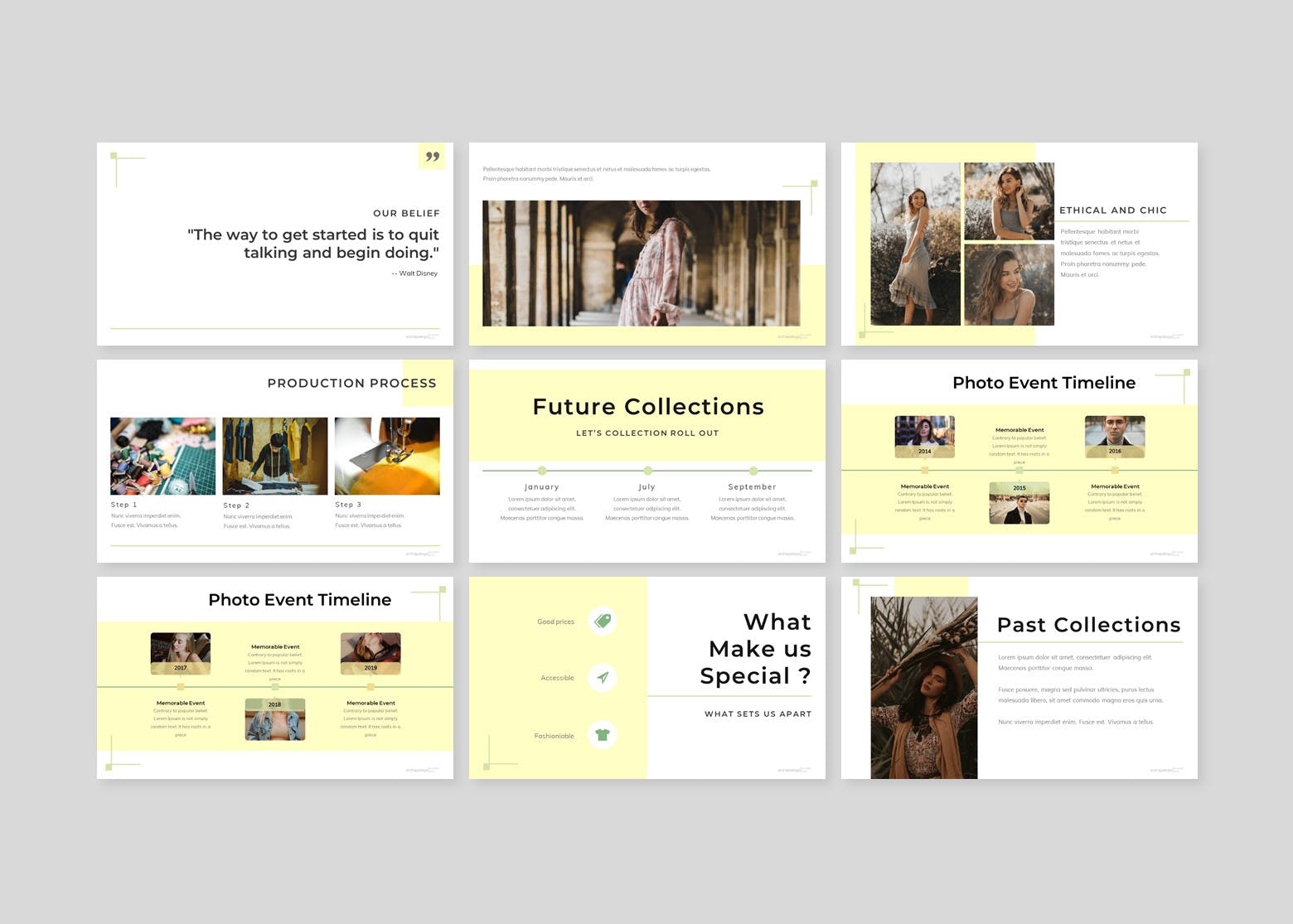 时尚服饰品牌推广三合一幻灯片设计模板[PPT/Sildes/Keynote] Archiepelago – Powerpoint/Google Slide/Keynote插图(2)
