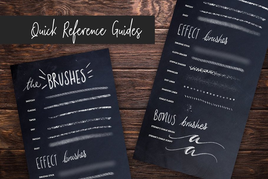 粉笔字体PS笔刷 Chalk Dust – Photoshop Lettering Kit插图(2)