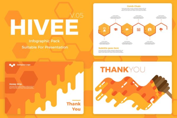 可视化数据统计分析信息图表矢量模板素材V5 Hivee 5 – Infographic