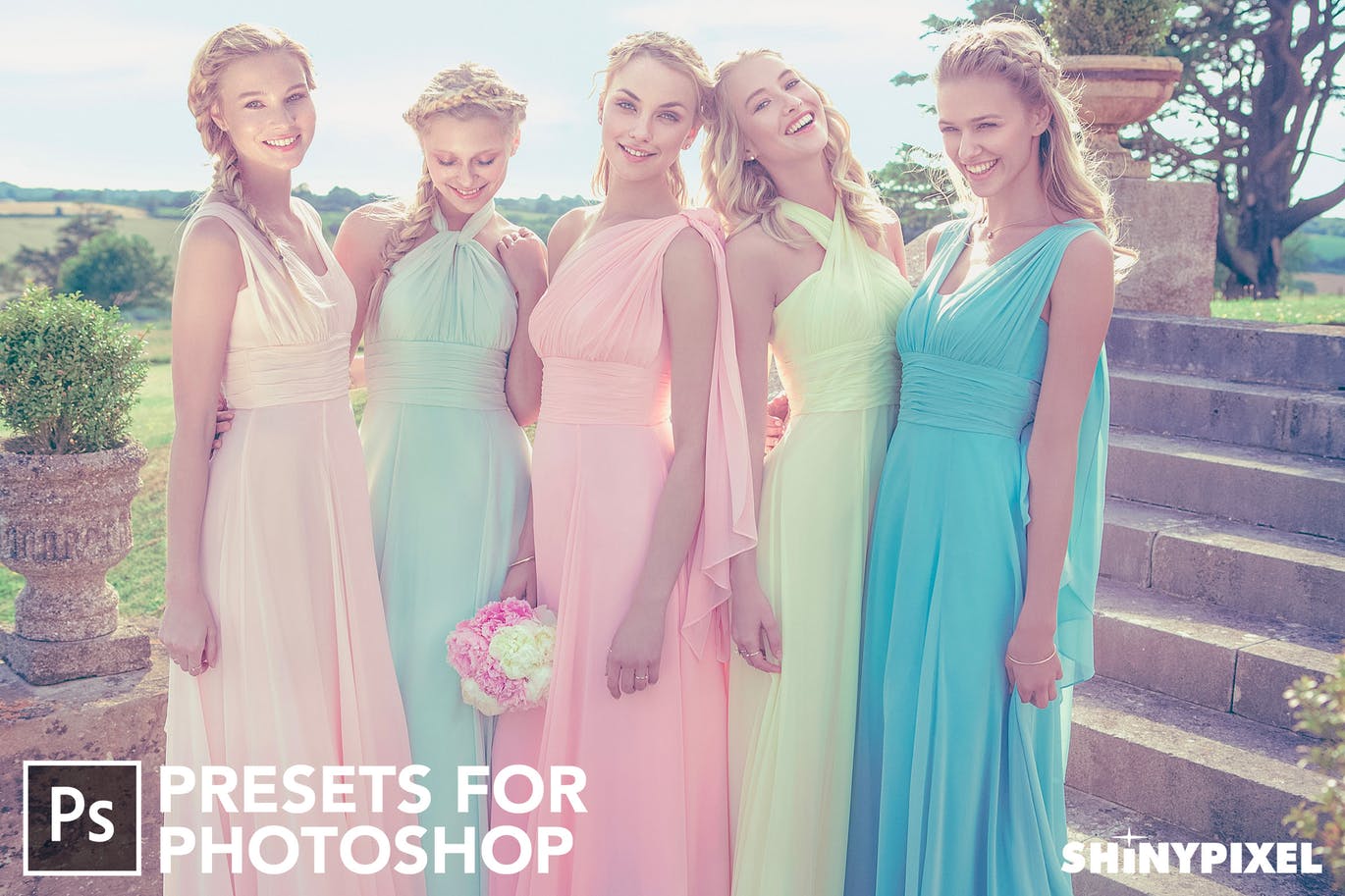 20款柔和梦幻色调照片后期处理PS预设工具 Pastel Colors – 20 Photoshop Presets插图