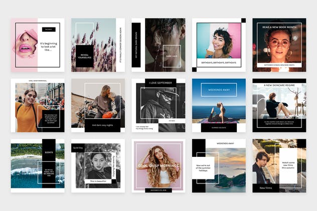 旅行，时尚或生活方式博客自媒体素材v3 Modern Social Media Kit (Vol. 3)插图(1)