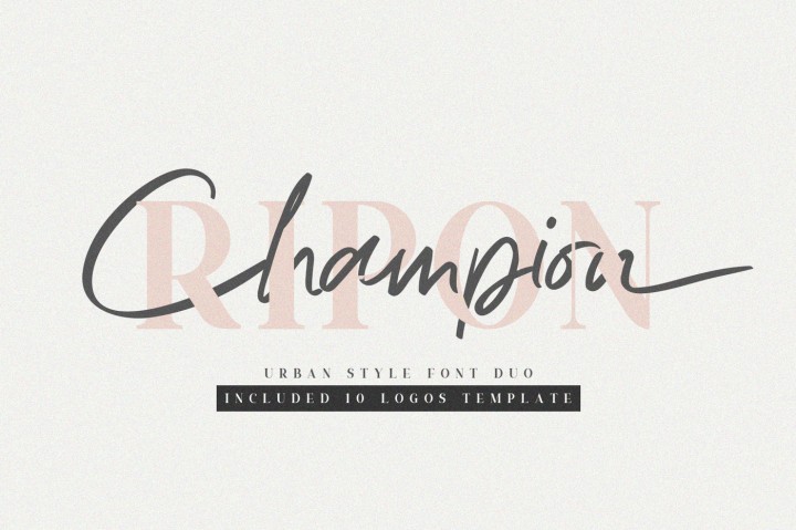 Ripon Font Duo Free 10 Logos素材之家精选英文字体