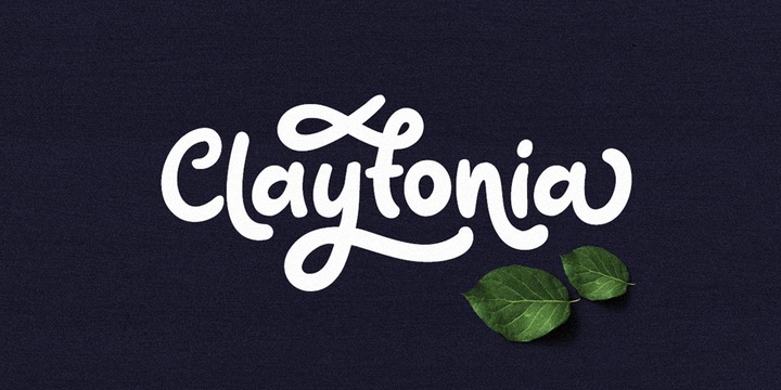 Claytonia Font素材之家精选英文字体
