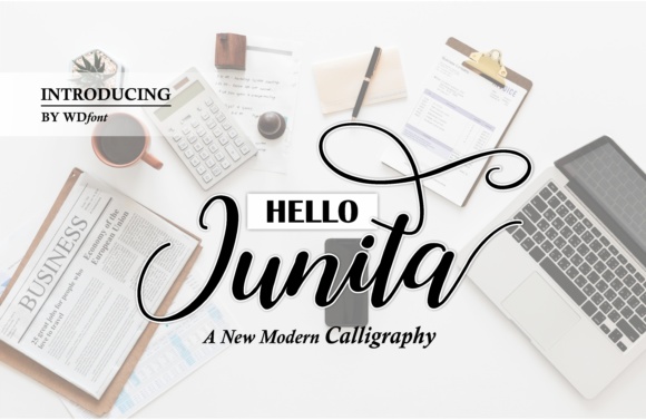 Hello Junita Font素材之家精选英文字体