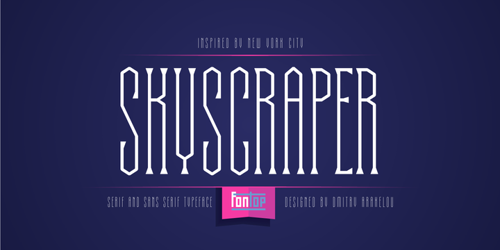 Skyscraper Font Family素材之家精选英文字体